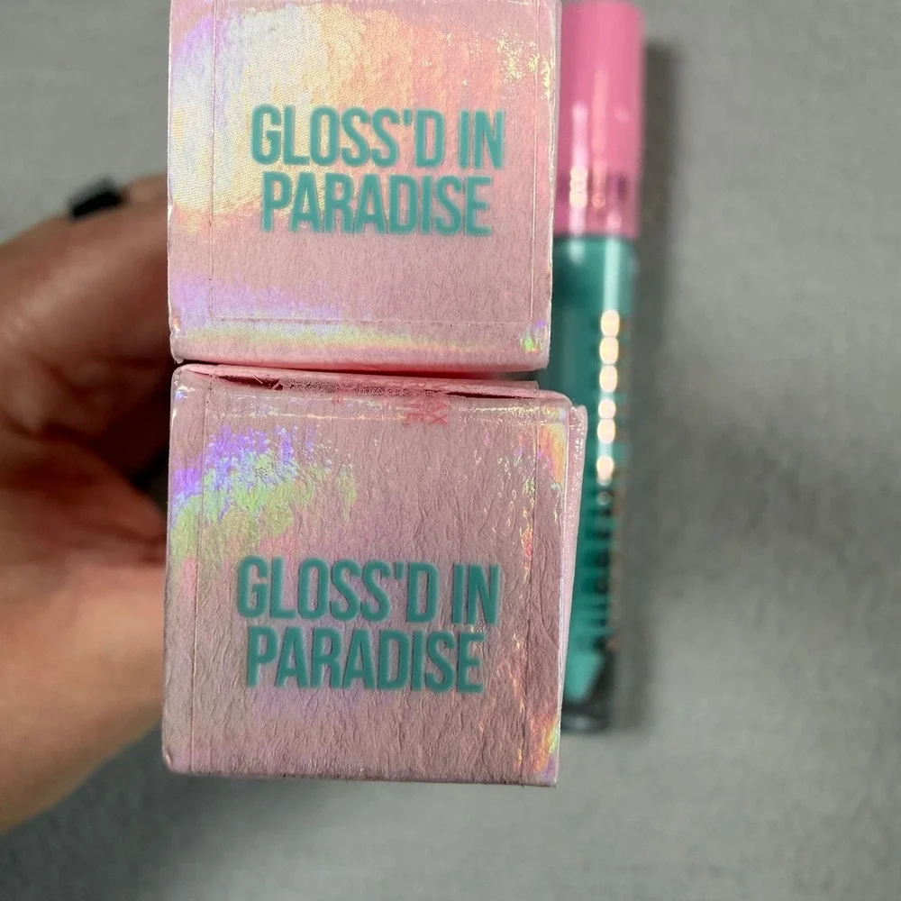 Jeffree‎ Star Gloss'd In Paradise Supreme Gloss Teal Blue Lip Gloss 2-Pack NIB